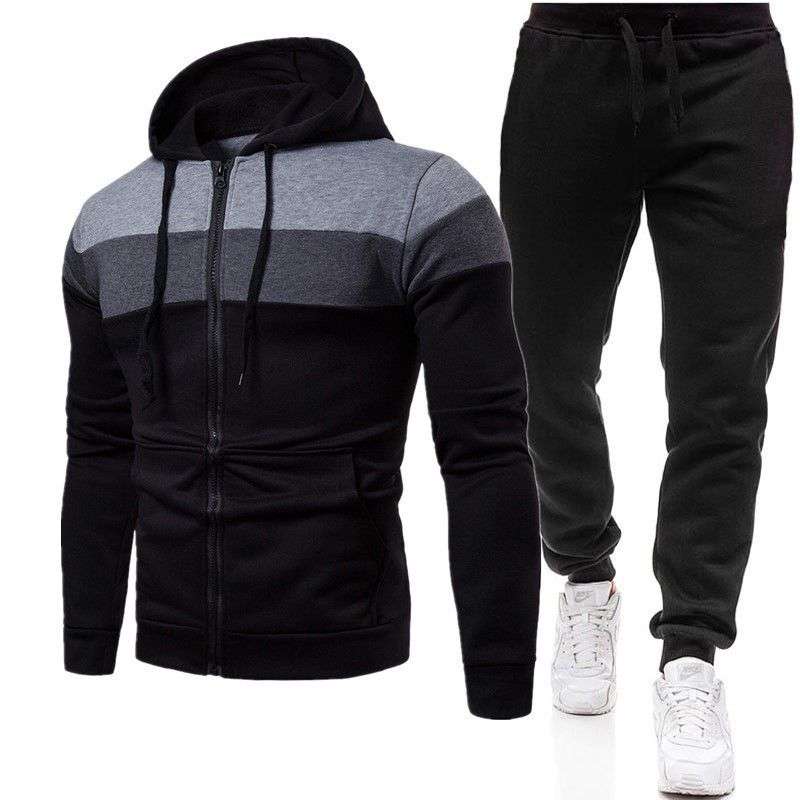 New Imported Men’s Casual fleece-lined Zipper Hoodie Sweater/ Pullover