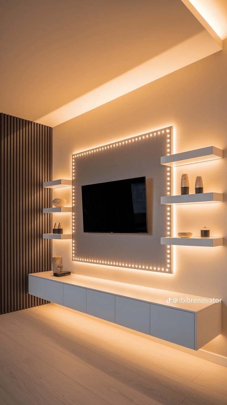 Bed Back Wall And Media Walls Interior 2k25