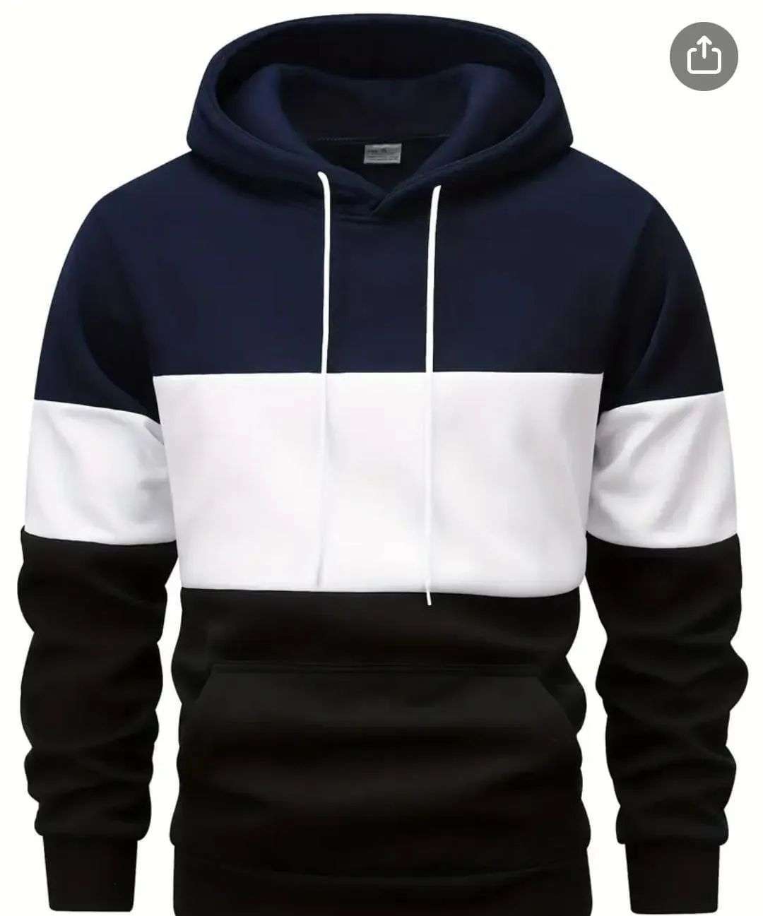 Men’s Fleece Plain Hoodie