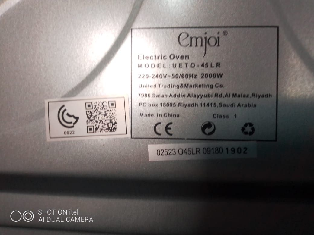 Electric baking Ovan