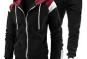Men’s New Imported Fashion Trendy Zipper Sports Hooded Sweater / Pullover