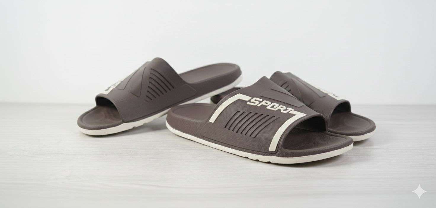 Rubber nylon slippers shoes for men / Size 7,9,10