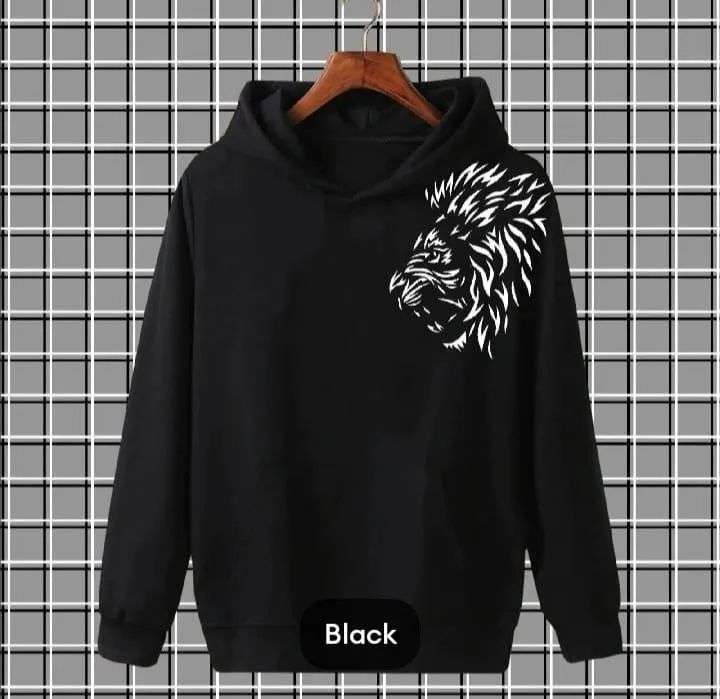 1 Pc Men’s Fleece Printed Hoodie