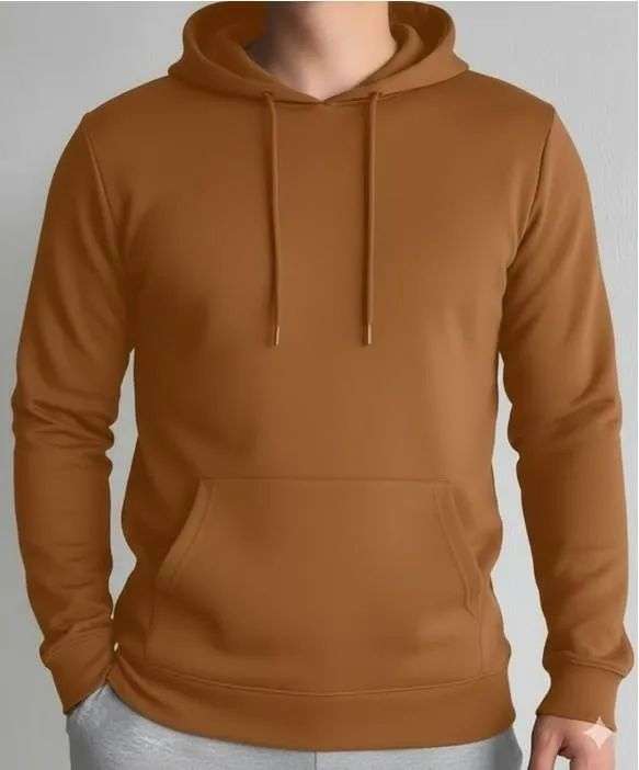 1 Pc Men’s Polyester Plain Hoodie