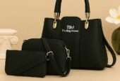 3 Pcs Girl’s Rexine Hand Bag Set – Stylish & Versatile