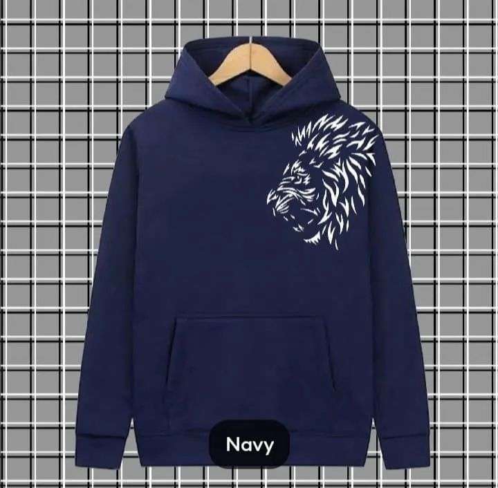 1 Pc Men’s Fleece Printed Hoodie