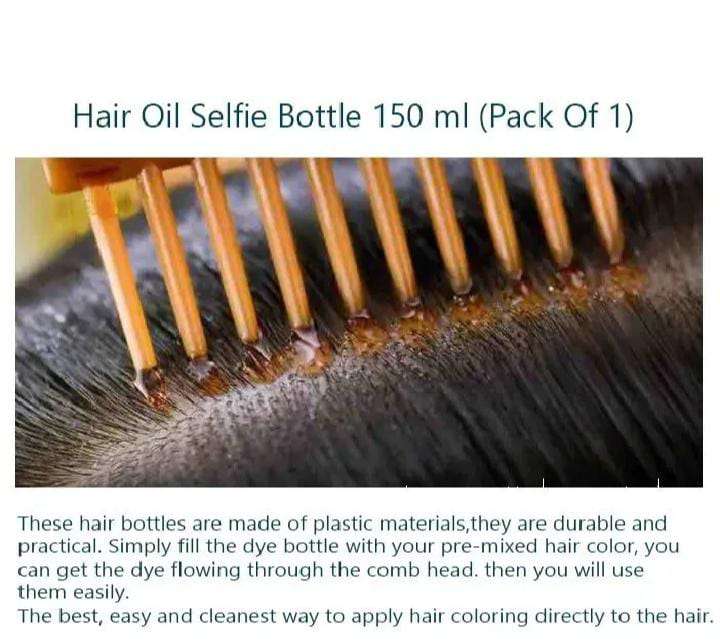 Pack of 2Hair Oil Bottle With Comb | Best For Dandruff & Hair Fall | Anti Lice Comb