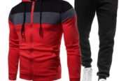 New Imported Men’s Casual fleece-lined Zipper Hoodie Sweater/ Pullover