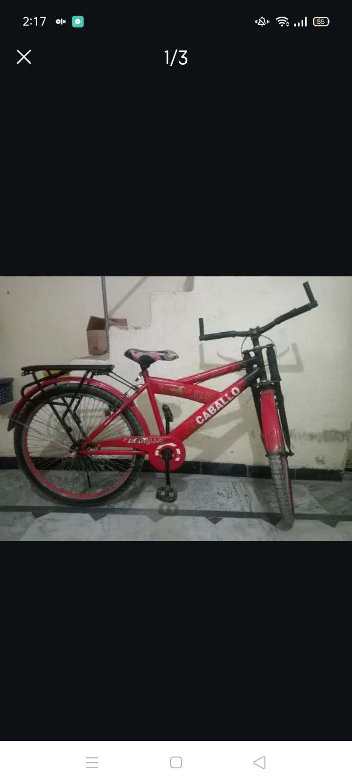 Red Color Full Size Cycle