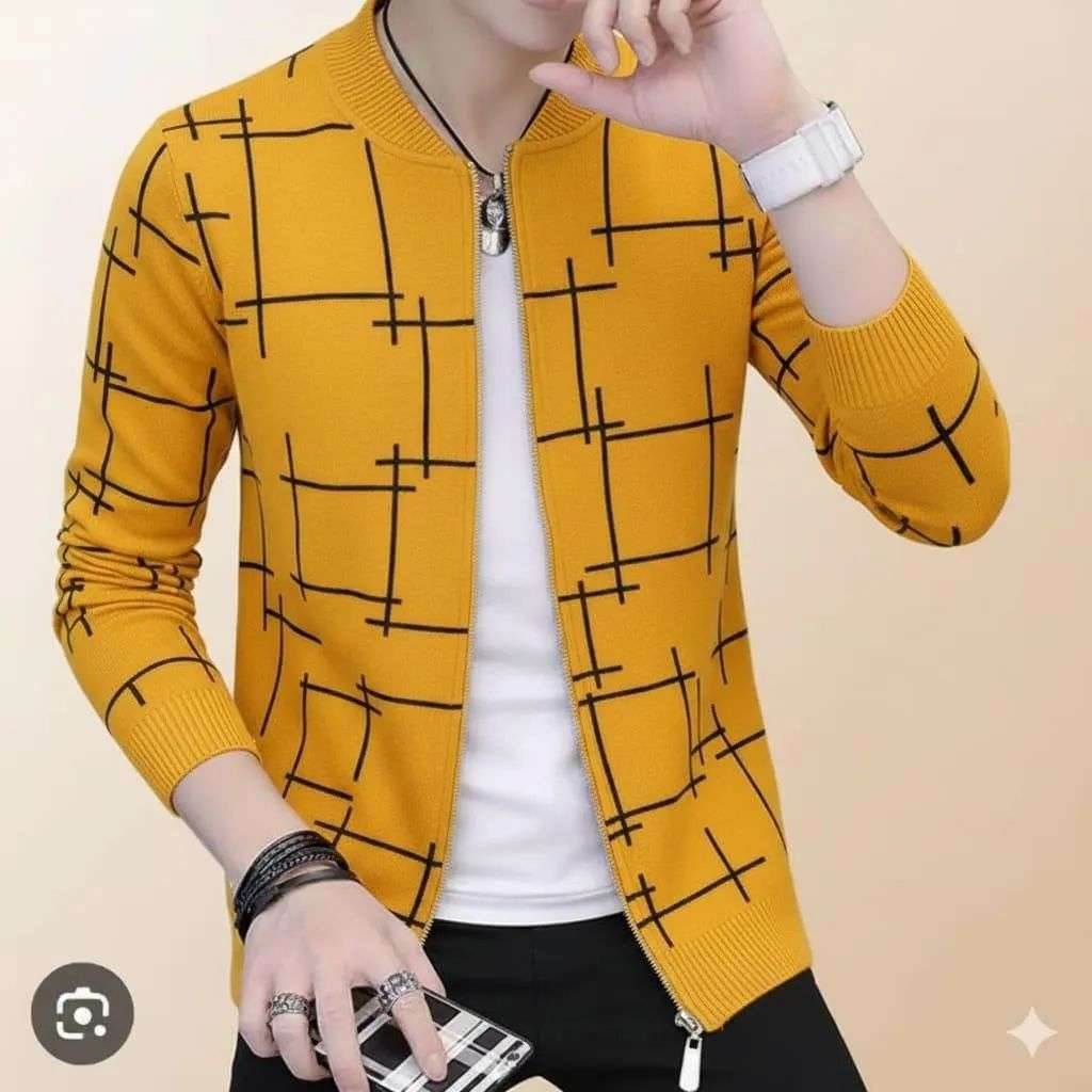 Men’s Stylish Winter Wear Graphic Sublimation Fleece Jacket