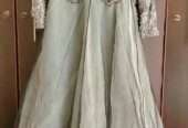 Grey maxi with dupatta