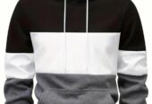 Men’s Fleece Plain Hoodie