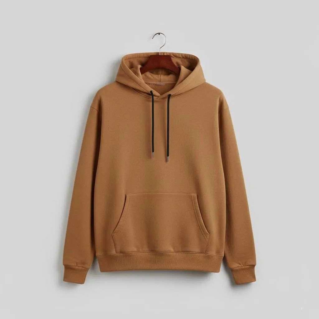1 Pc Men’s Fleece Plain Hoodie