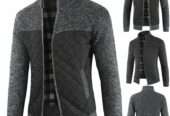 New Imported Men’s Casual Fashion Youth Warm Long-Sleeved Knitwear Jacket
