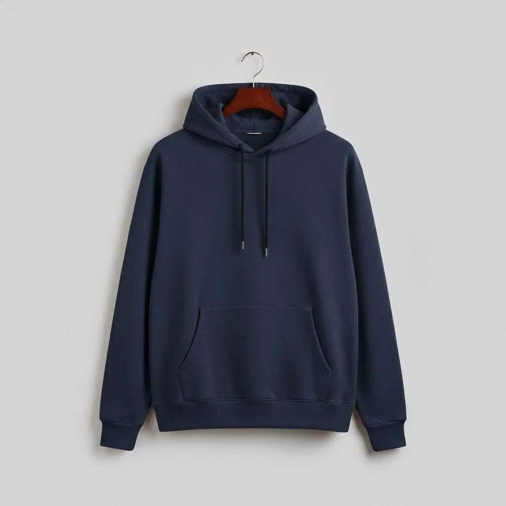 1 Pc Men’s Fleece Plain Hoodie