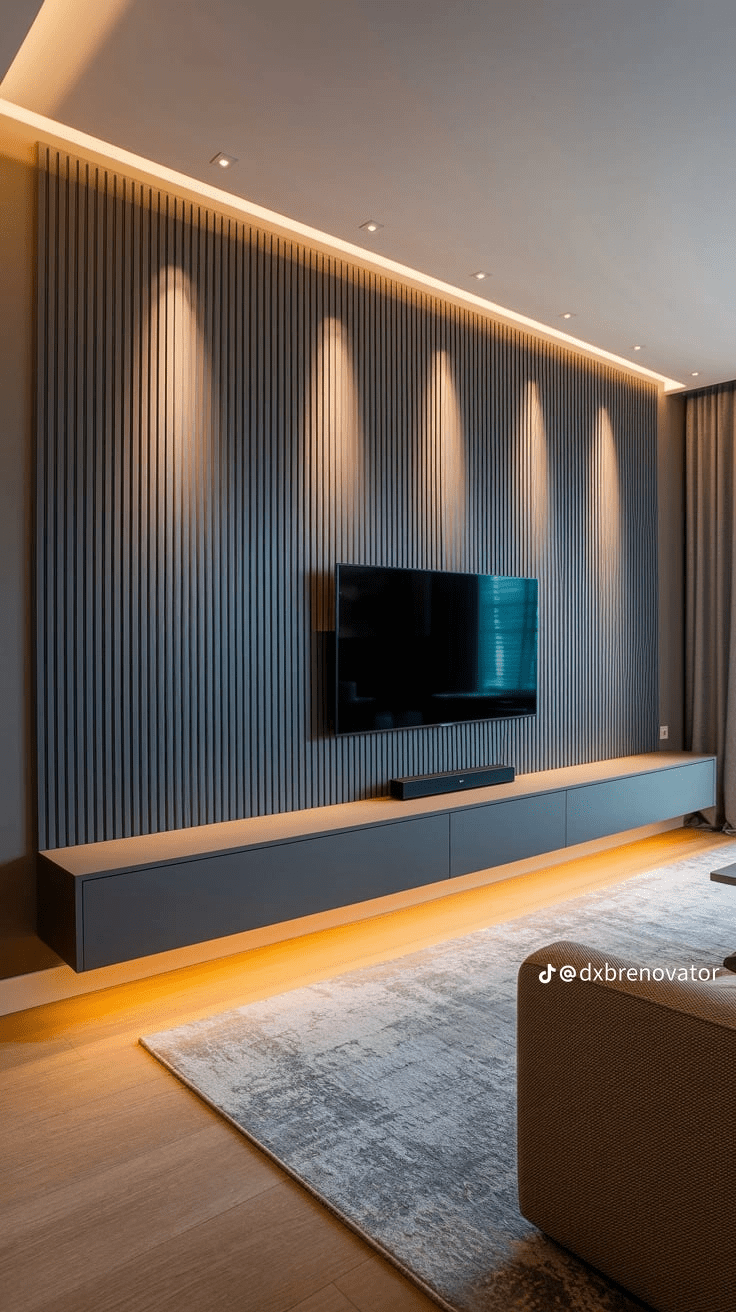 Bed Back Wall And Media Walls Interior 2k25