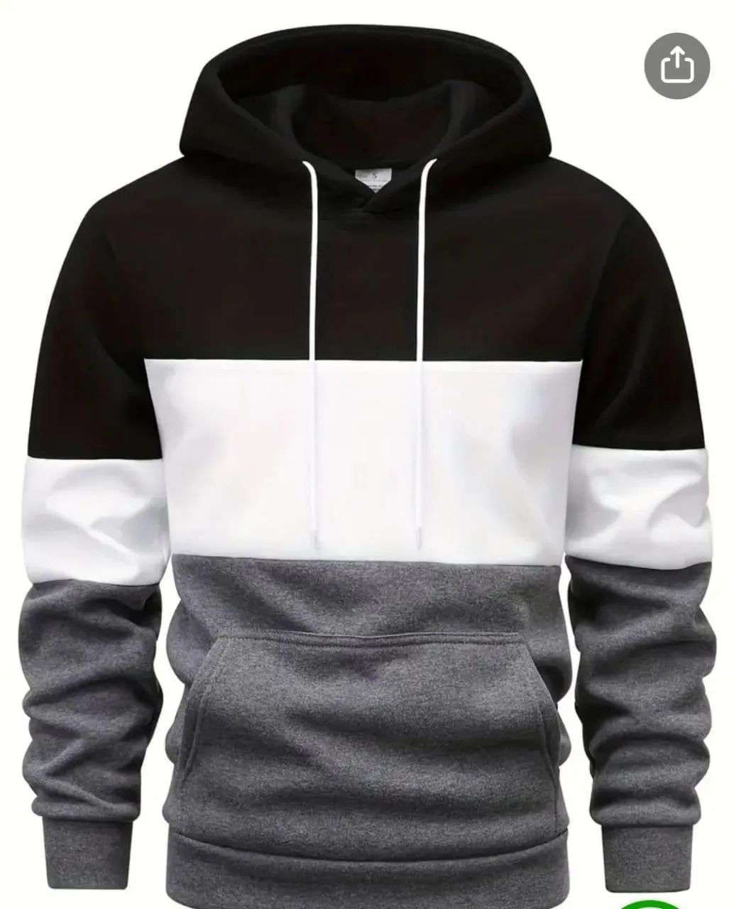Men’s Fleece Plain Hoodie
