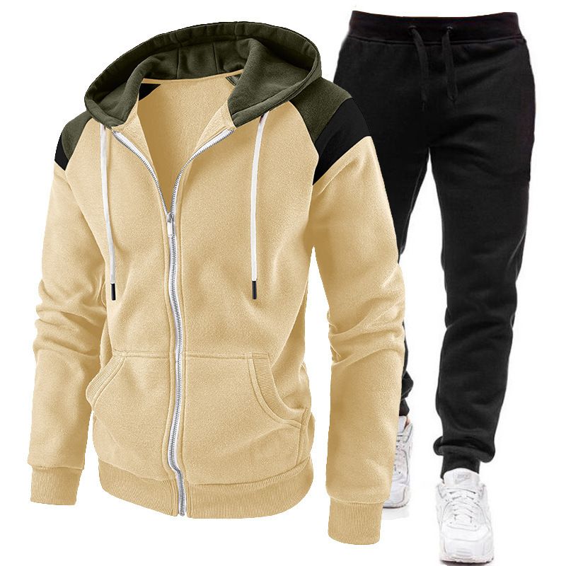 Men’s New Imported Fashion Trendy Zipper Sports Hooded Sweater / Pullover