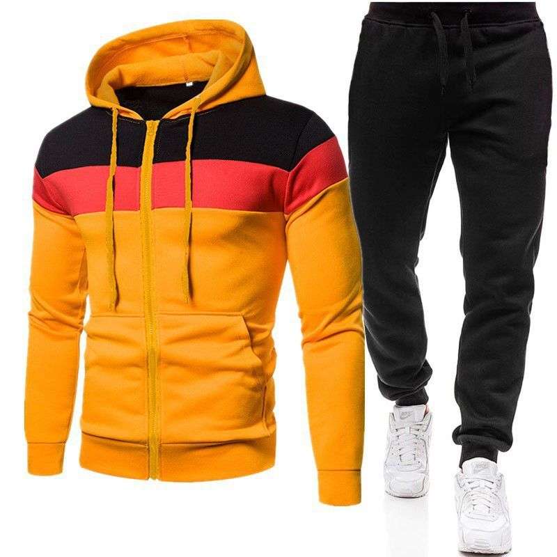 New Imported Men’s Casual fleece-lined Zipper Hoodie Sweater/ Pullover