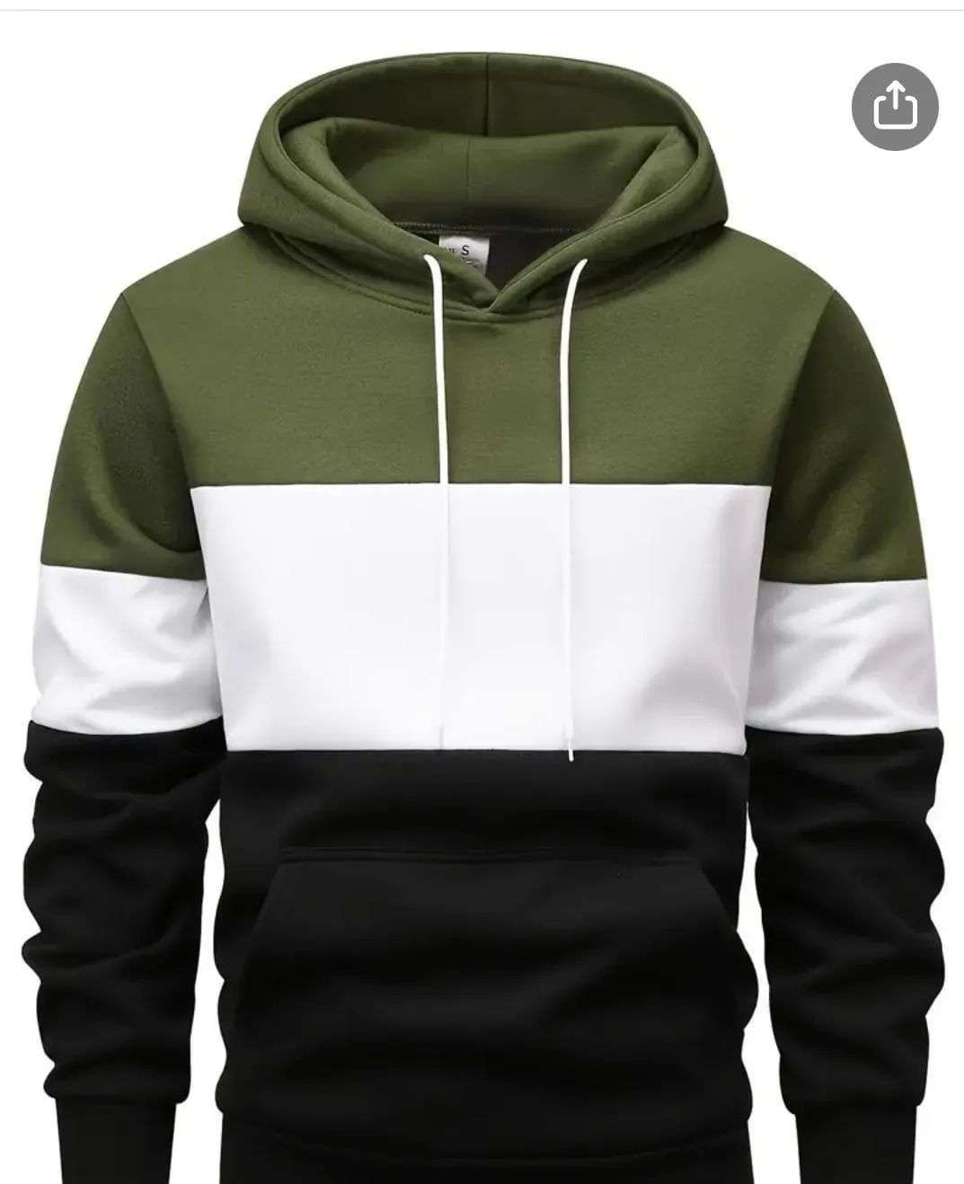 Men’s Fleece Plain Hoodie