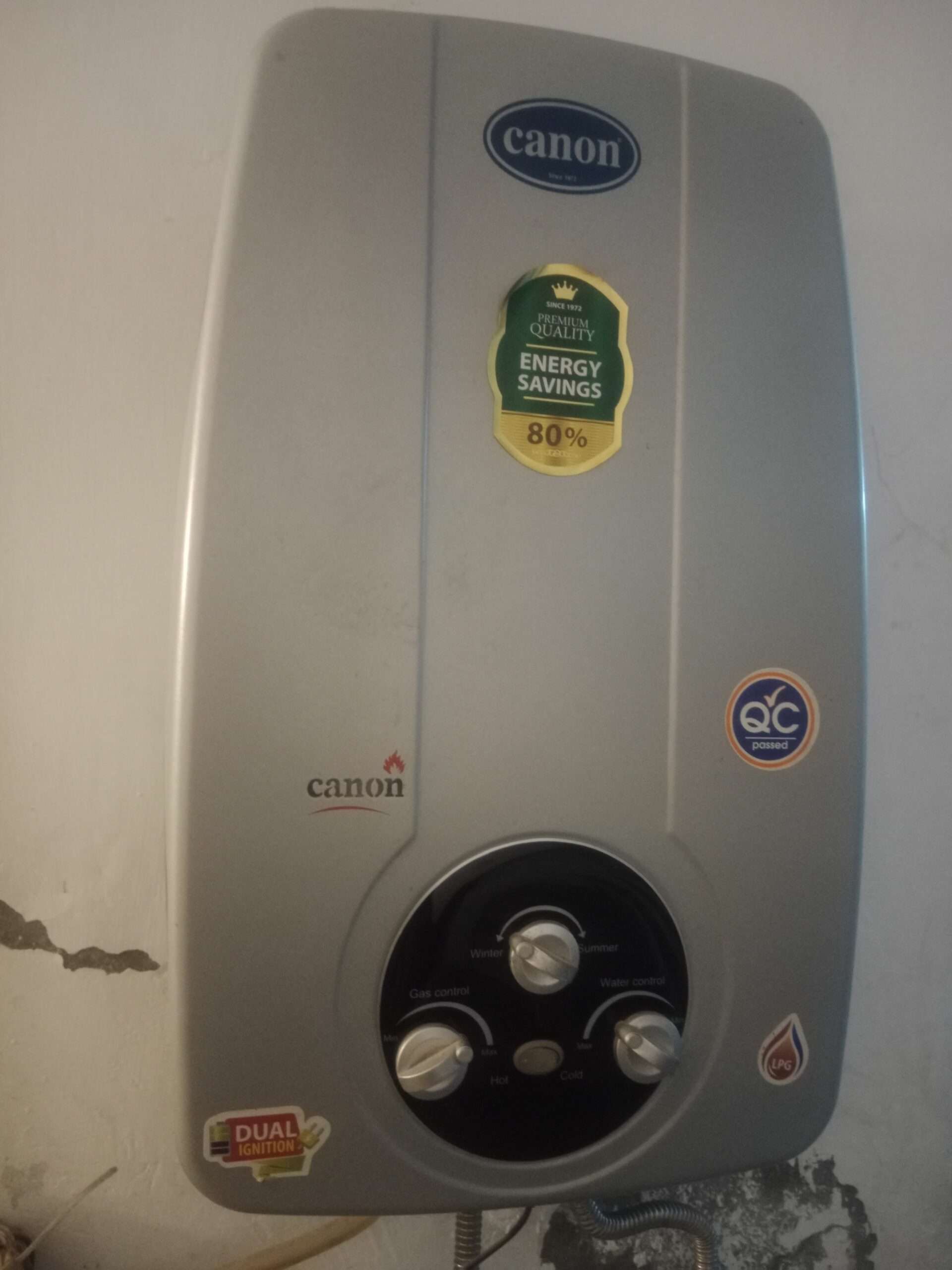 Canon insita electric and gas geyser