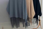 Women’s Fleece Plain Cape Shawl
