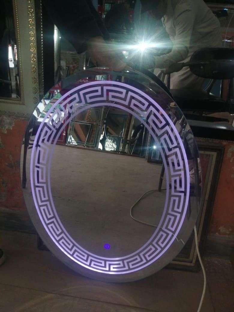 Led mirror glass
