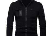 1 Pc Men’s Stitched Fleece Zipper Jacket