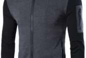 1 Pc Men’s Stitched Fleece Zipper Jacket