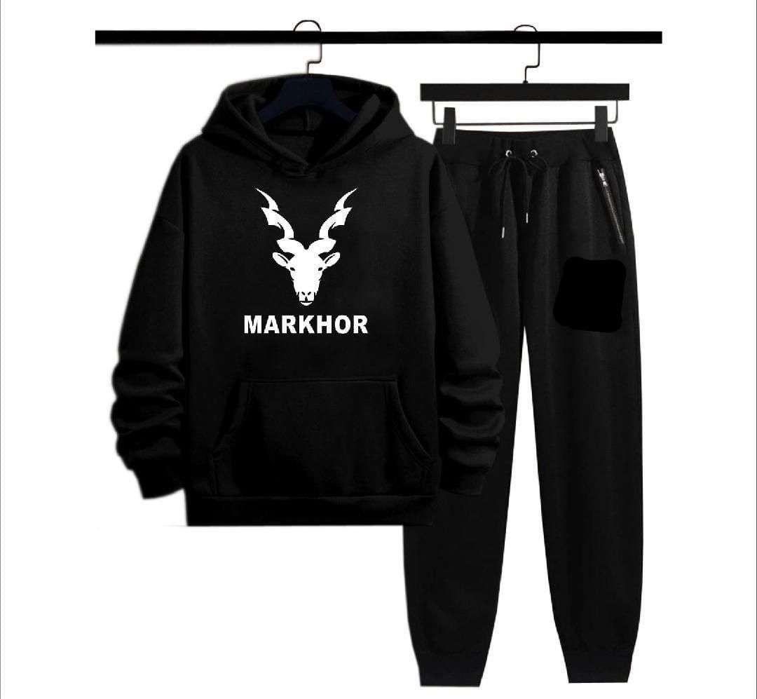 Men’s Fleece Printed Hoodie Track Suit Markhor