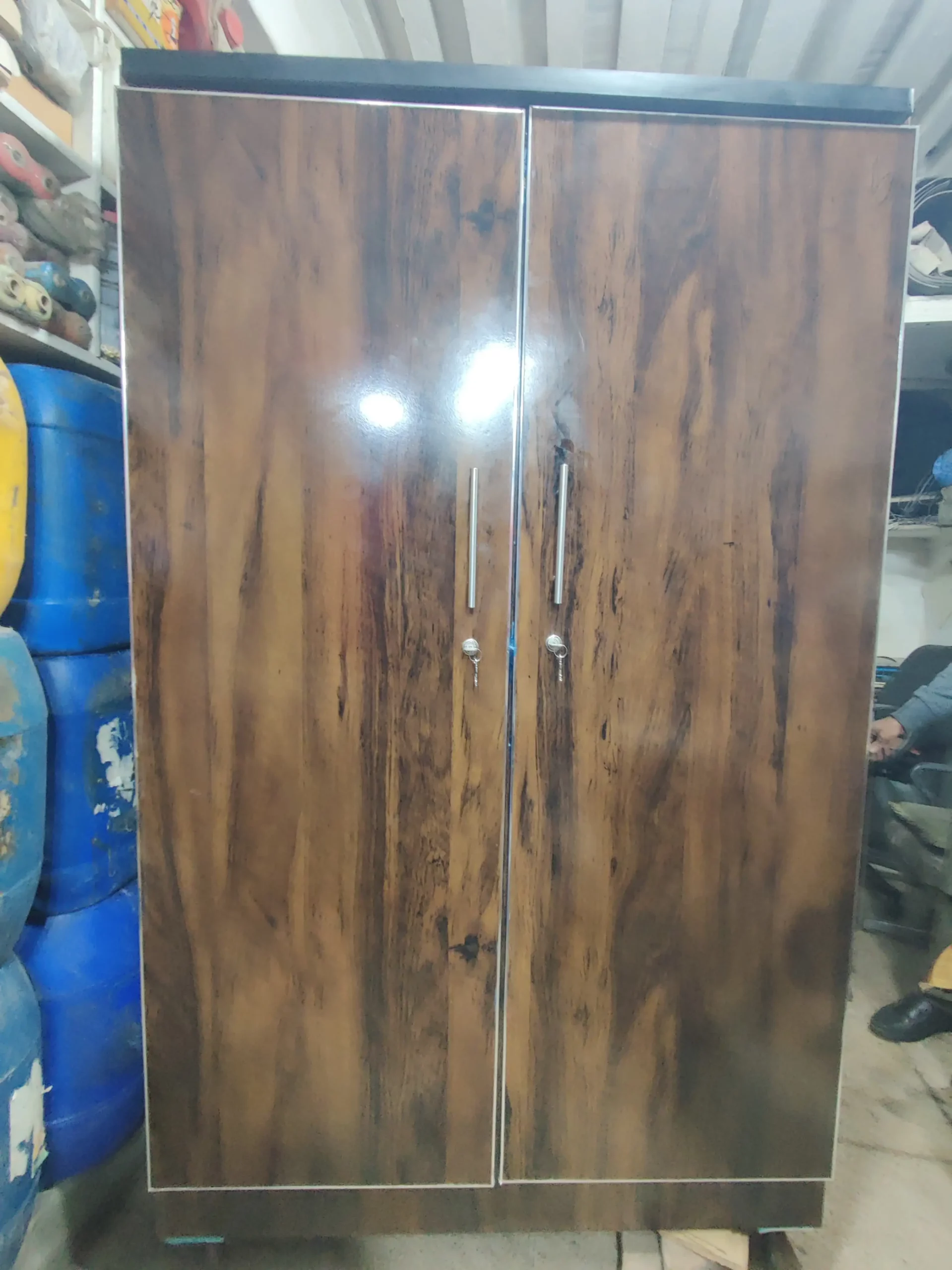 Double Door ZR Lamination Wooden safe new all good 10/10