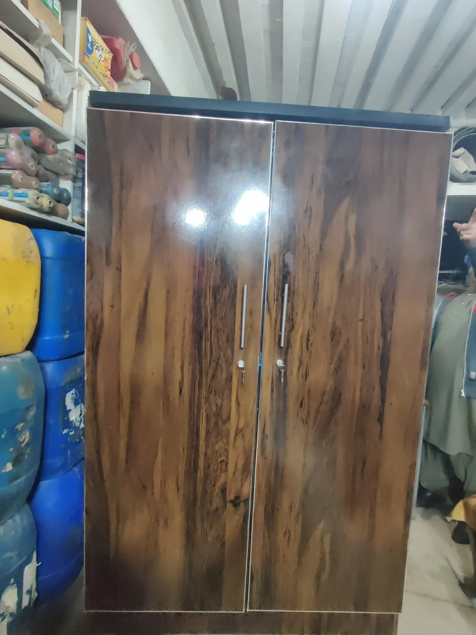 Double Door ZR Lamination Wooden safe new all good 10/10