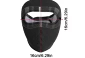 Windproof Anti-Dust Full Face Mask with Anti-Fog Goggles