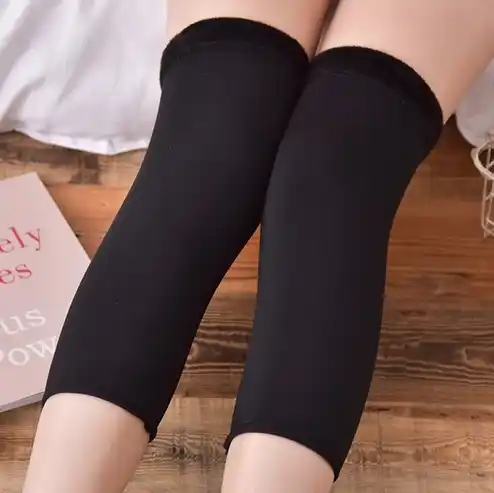 Winter Plush Compression Socks & Knee Support (Non-Slip)