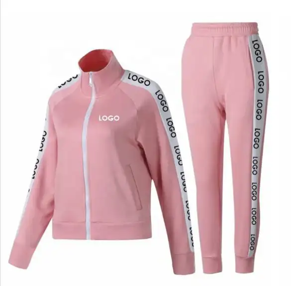 Track suit for selling men and women fabric polster fleece