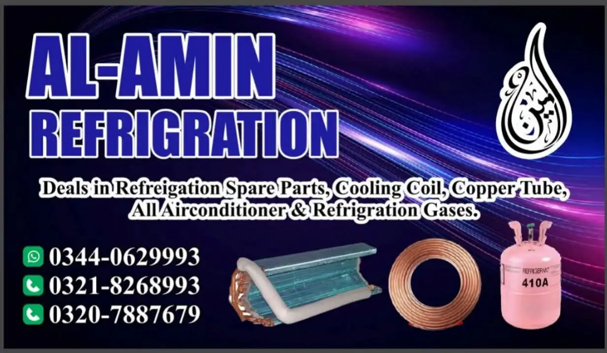 Hair 1 Ton 1.5 Ton Long throw & MINi Available and All A/C fridge Spare Parts Available An