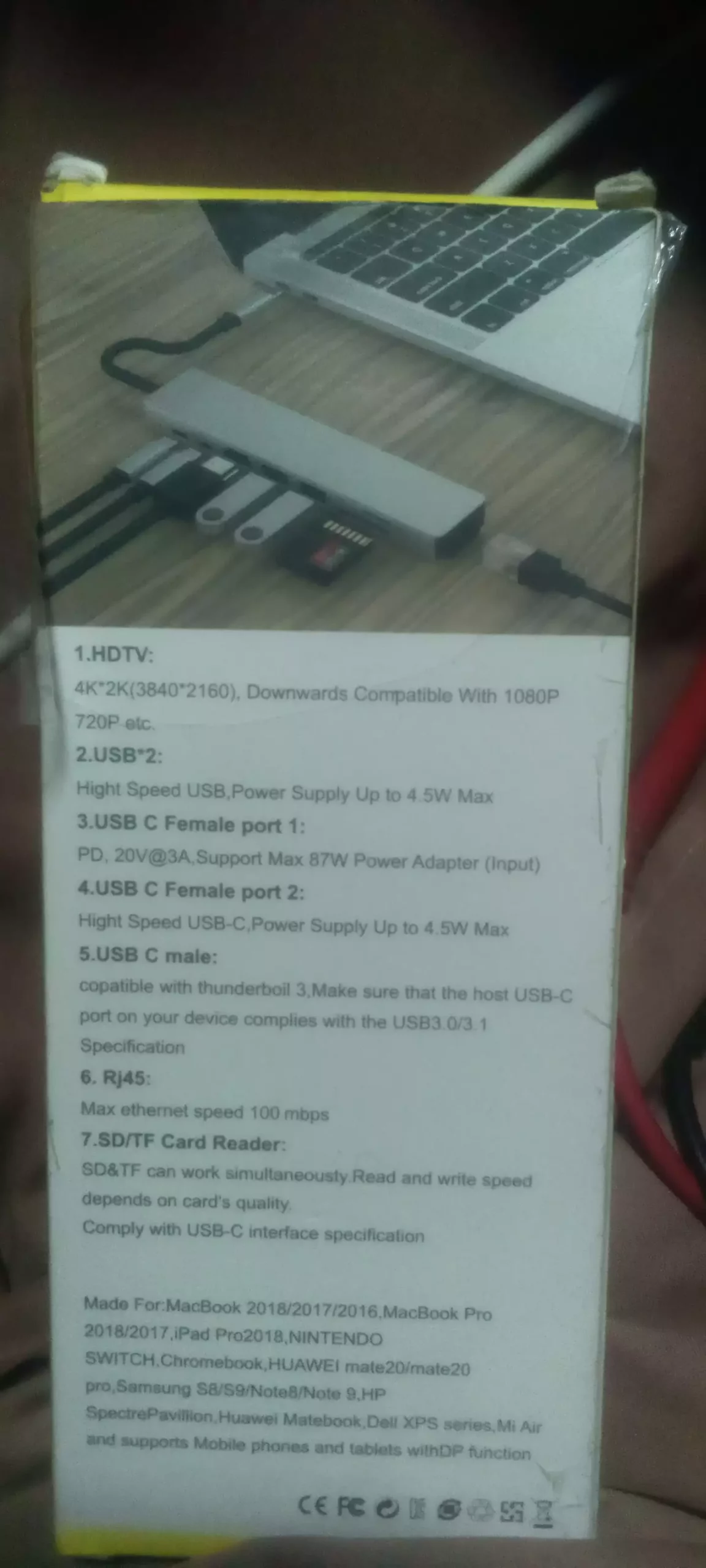 Multifunction Adapter Use For Laptop User