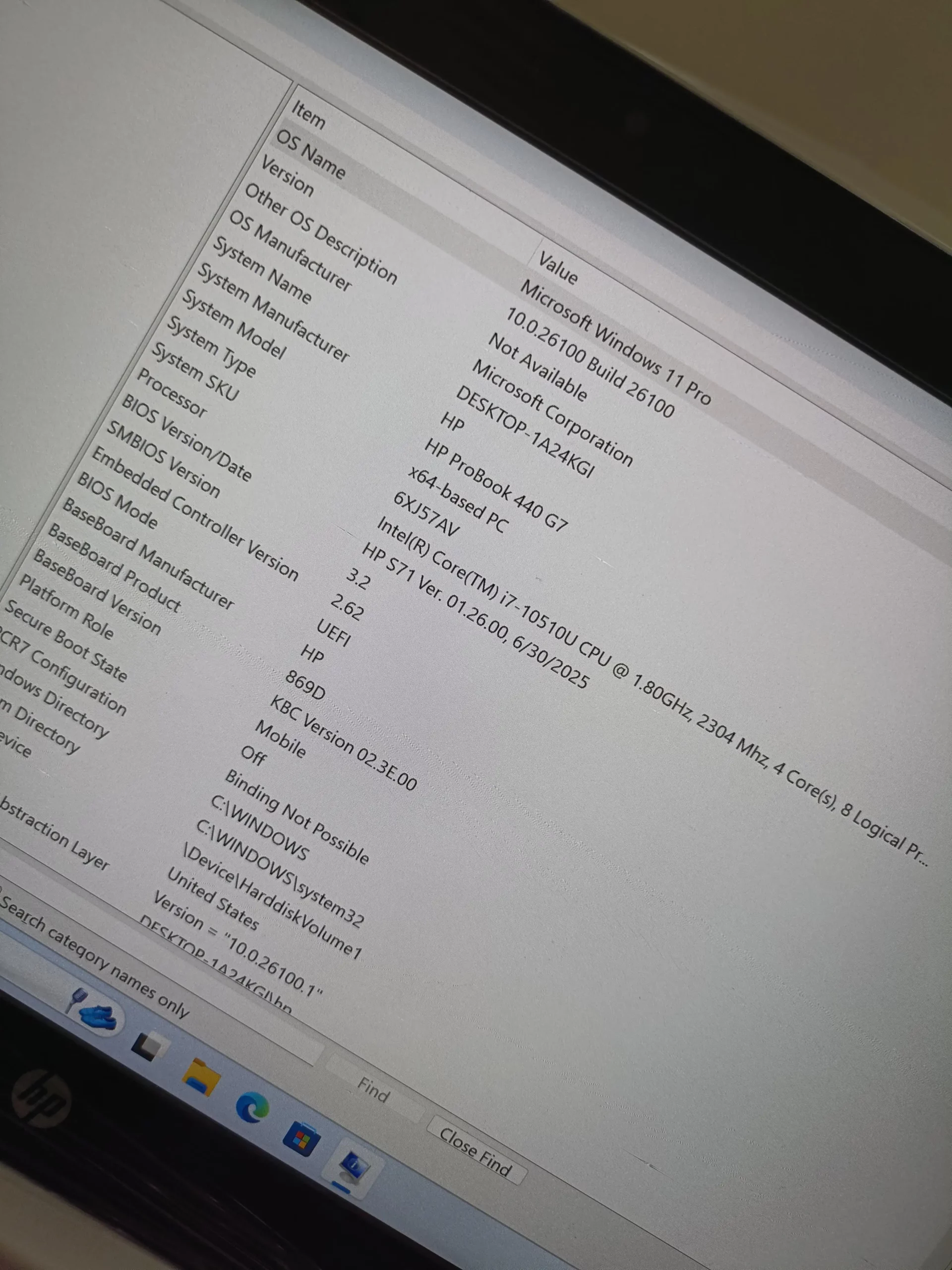 Hp Probook 440 G7 Core i7 10th Generation