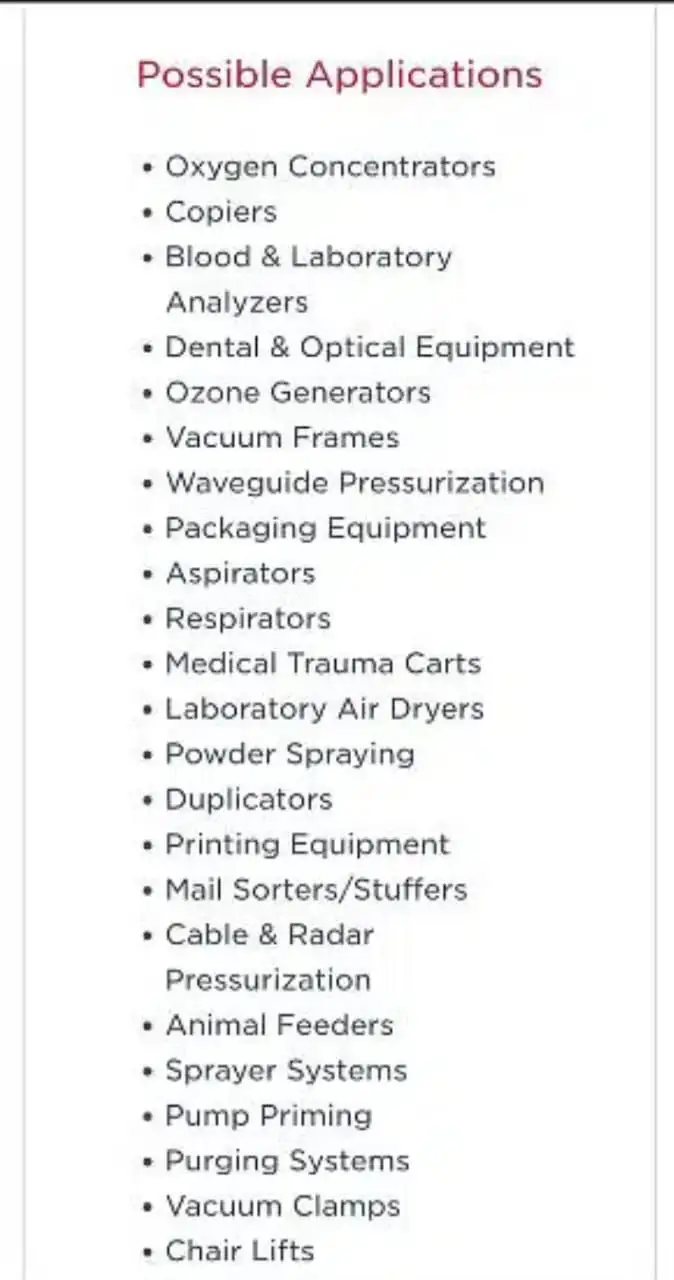GAS machine Vacuum pump for pressure and oil-less compressor for Air