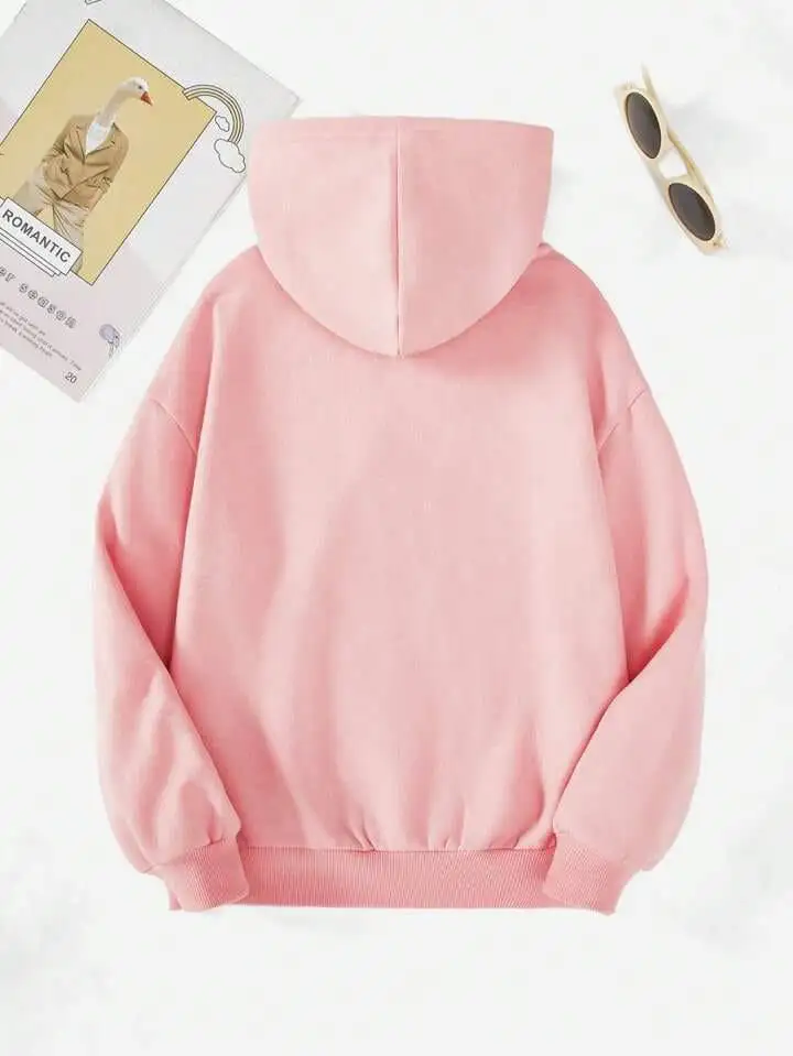 Cozy pink fleece hoodie perfect for every casual occasion