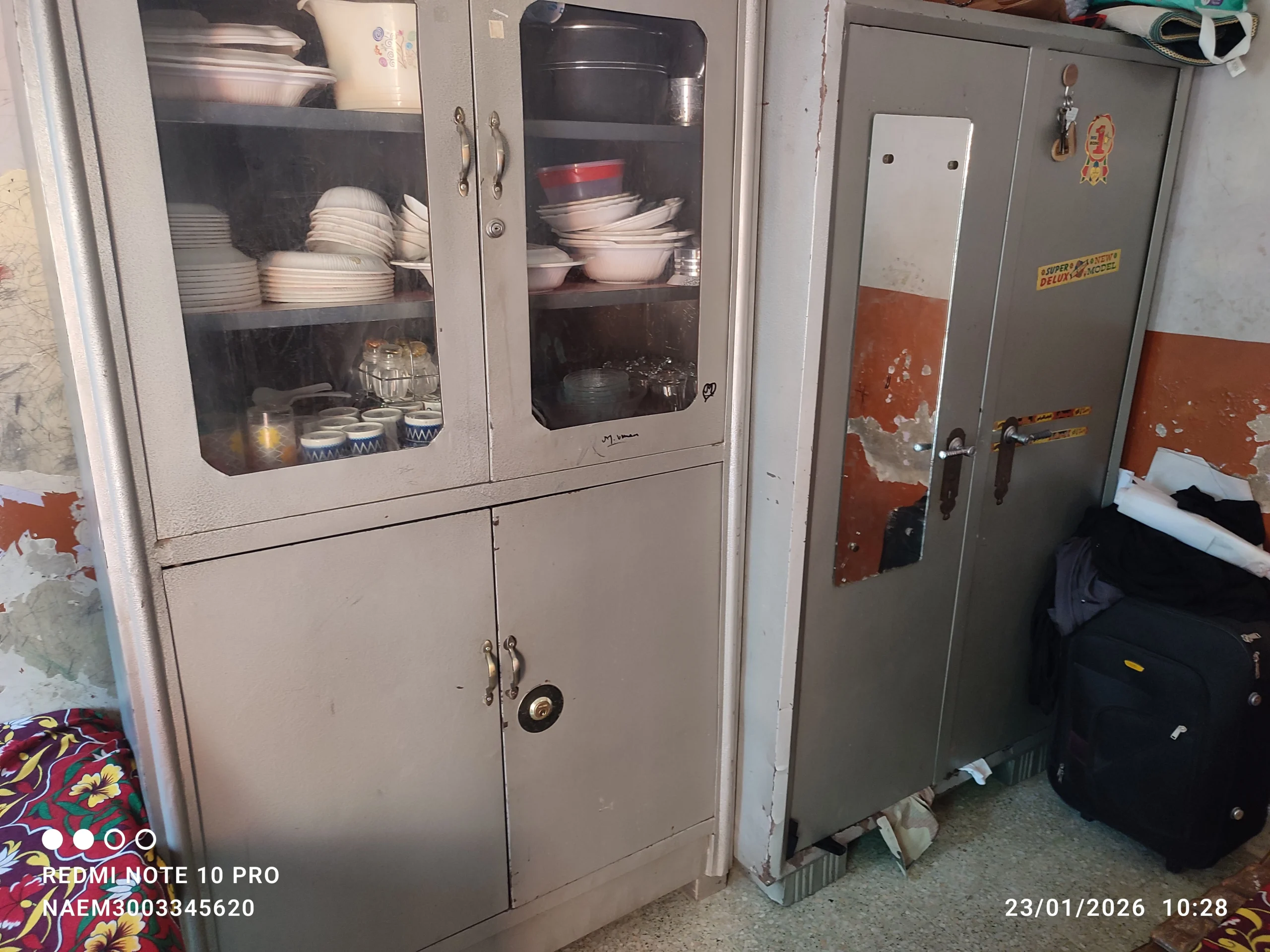 Iron Almari & Iron Showcase Almost New Condition