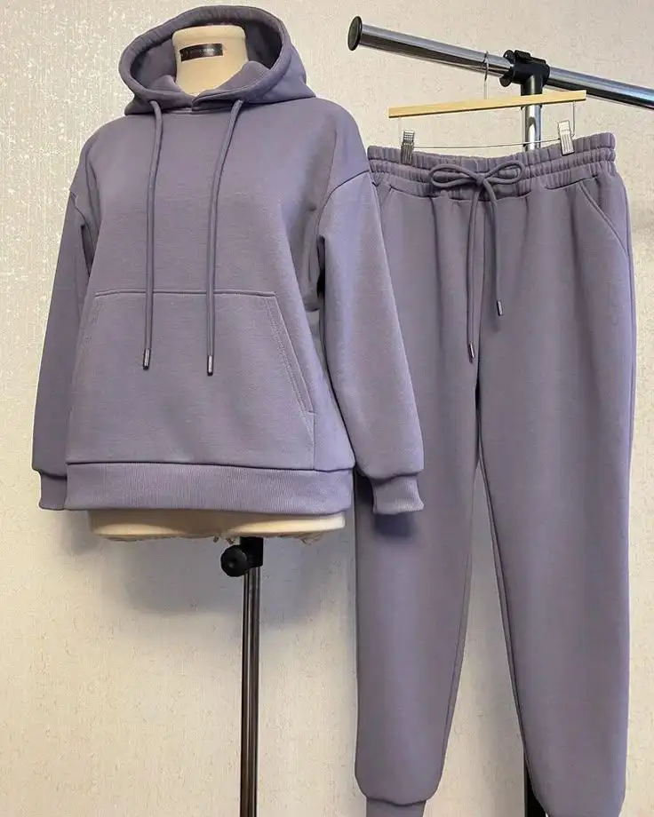 Track suit for selling men and women fabric polster fleece