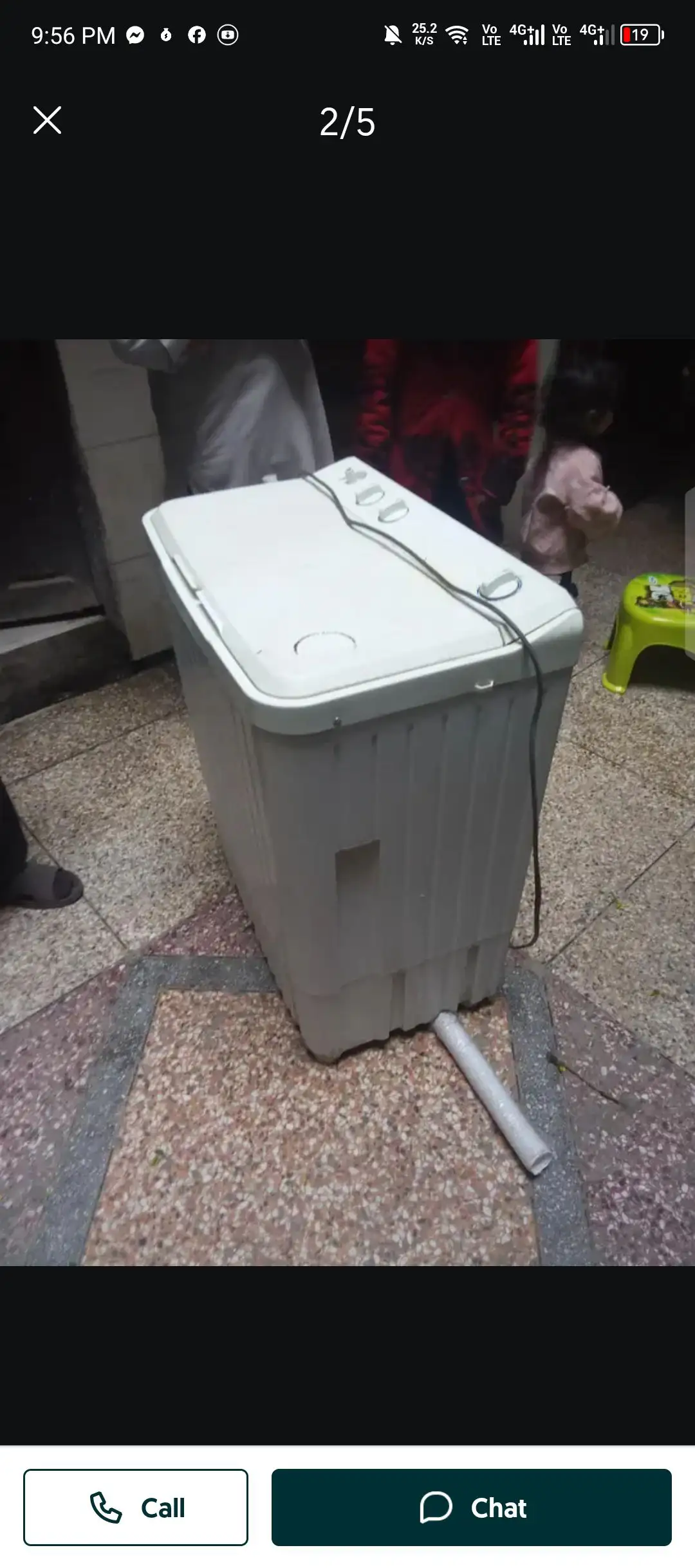 Higher washing machine 8 kg for sell