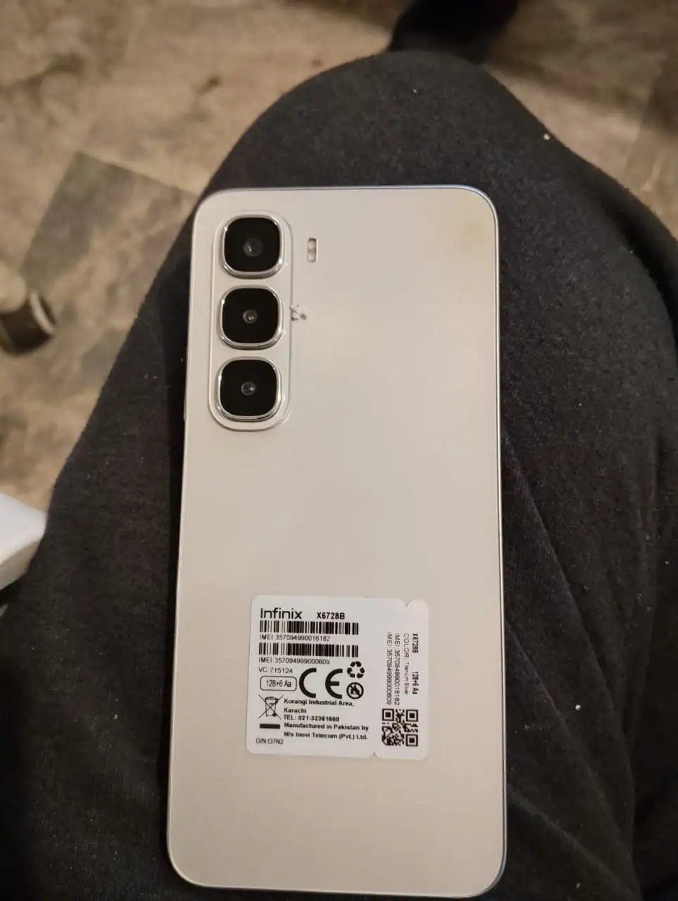 Infinix hot60i with charger only