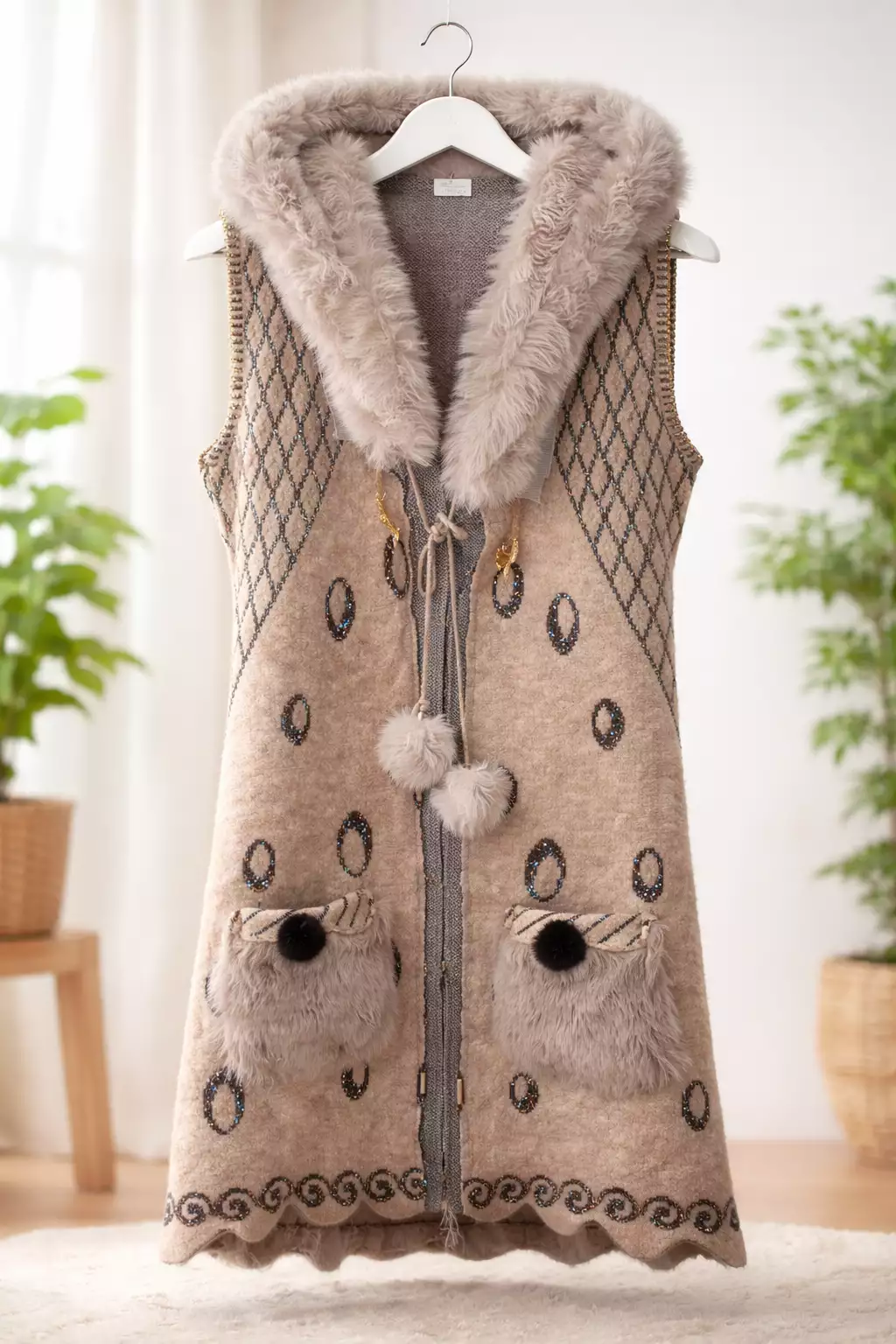 Luxury Winter Wear ❄️ Beautiful fur collar & pockets 🧥 Luxury Winter Wear