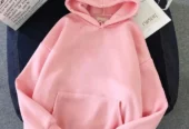 Cozy pink fleece hoodie perfect for every casual occasion