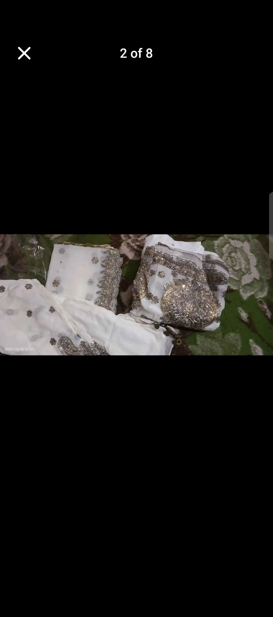 White lehenga Maxi for urgent sale