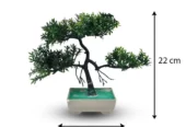 Artificial green bonsai tree
