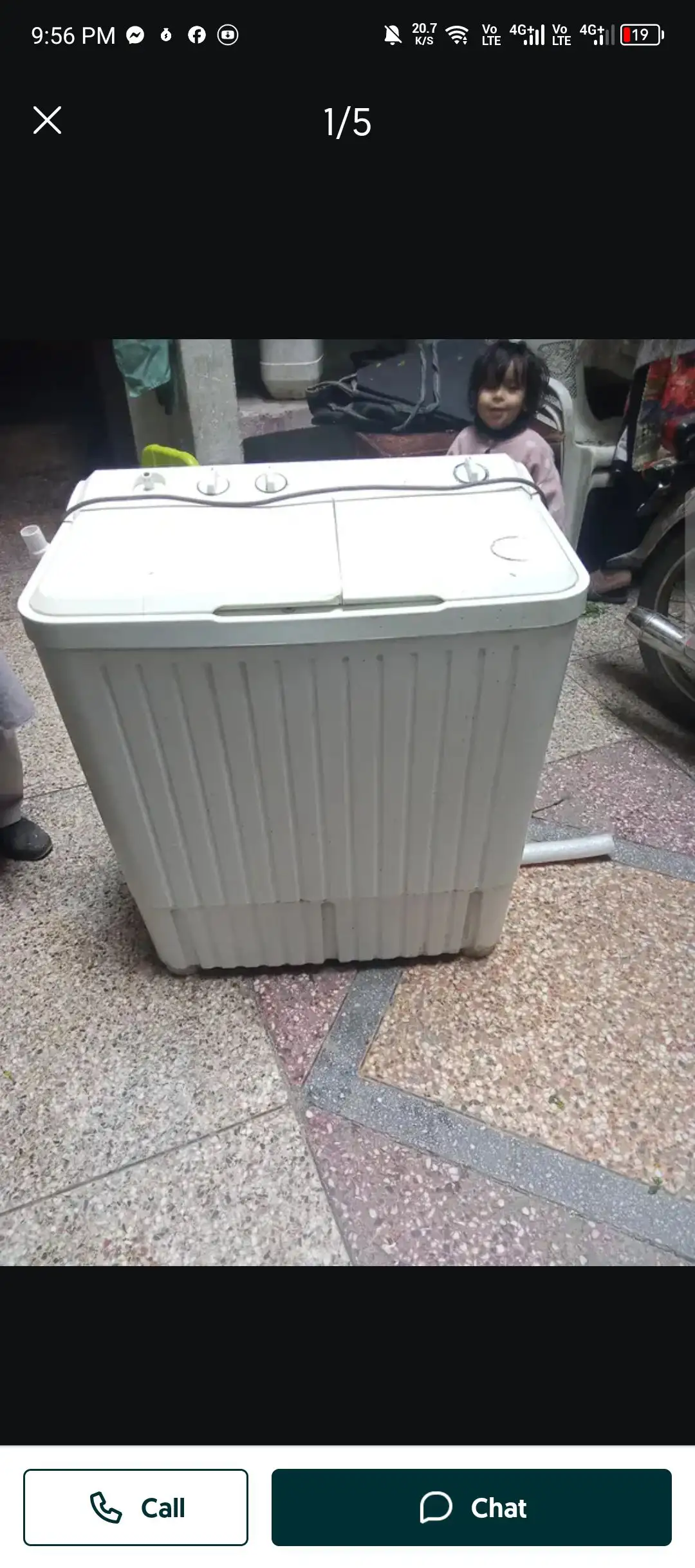 Higher washing machine 8 kg for sell