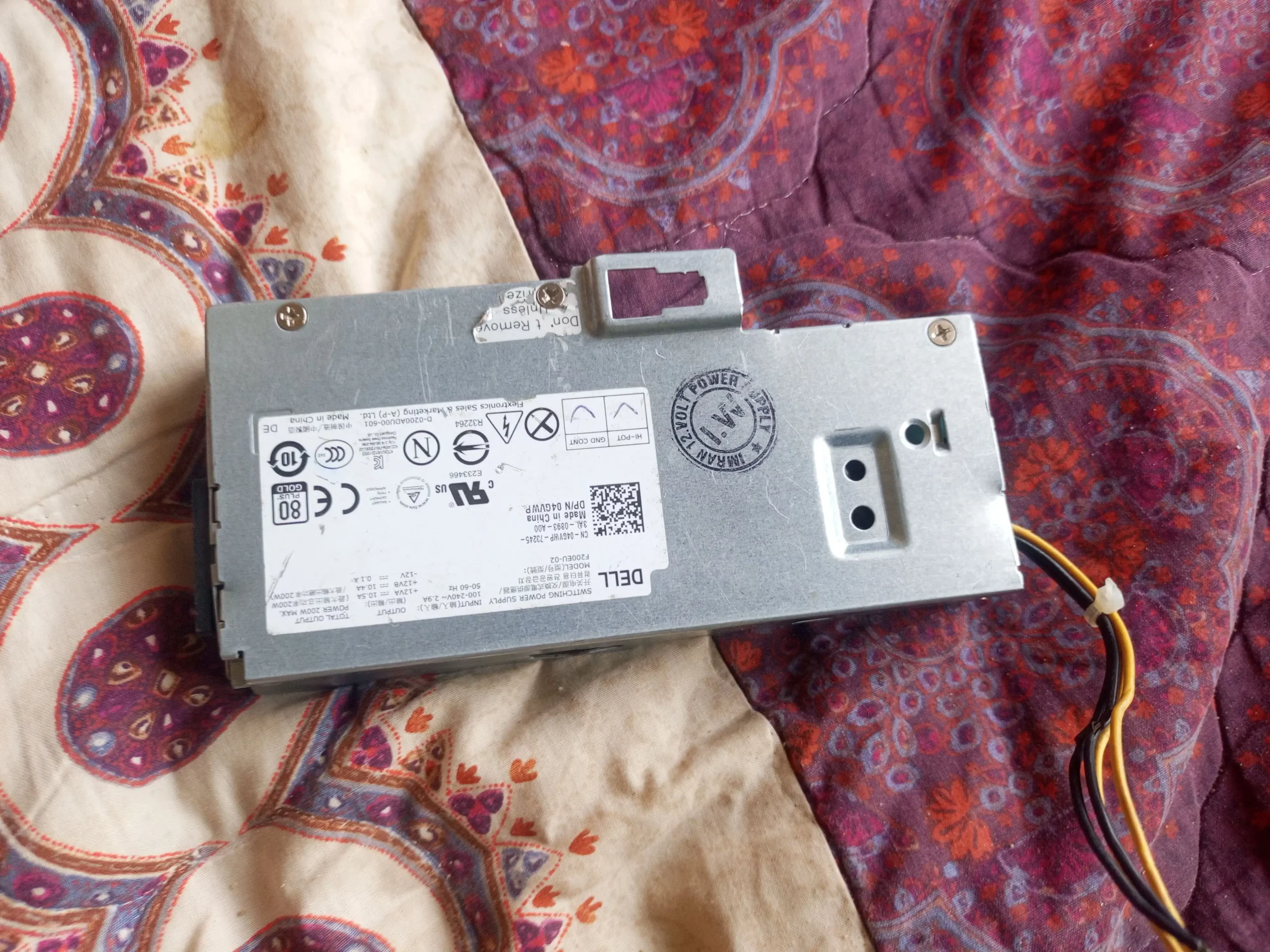 02× Power Adopter Supply 12 Volt 10 Ampere